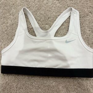 Nike Girls White Sports Bra